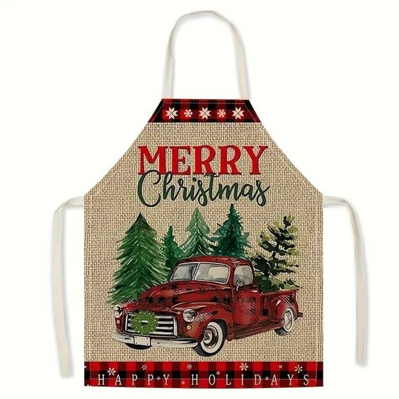 @reneelily Other - Rustic Red Truck Merry Christmas Apron